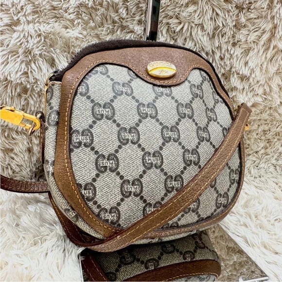 Gucci Handbags - Gucci Brown and Gray Patterned Crossbody Bag